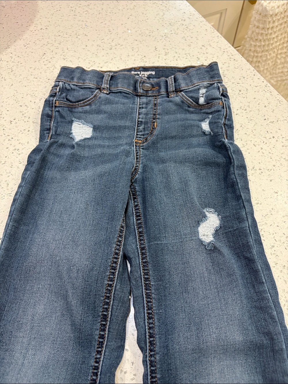 Cat & Jack & Wonder Nation pull up Light, Medium & Dark Blue jeans size 7/8 - Picture 12 of 13
